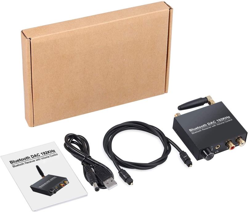 Bluetooth 5.0 DAC, 192kHZ Digital to Analog Audio Converter