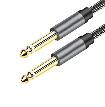 Optimus audio mono kabel, 6.3mm muški/muški, 5m, crni