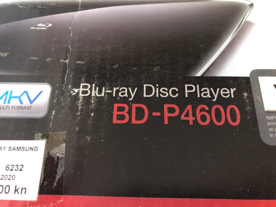 SAMSUNG BLURAY DISC PLAYER BDP4600