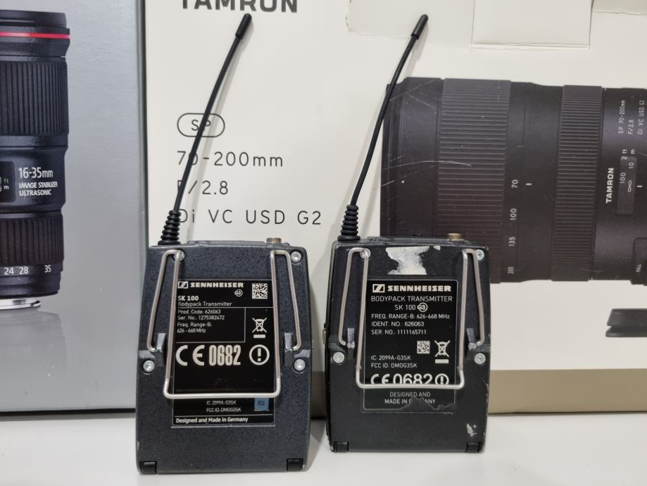 Sennheiser SK100 G3 Transmiter I Bubice lavalier Sennheiser SK100 G3 Transmiter I Bubice lavalier