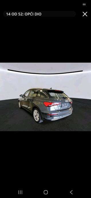 A3 Sportback 35 TDI advanced,automatik,79000 km.,cijena sve sa pdv-om,, fotografija 3