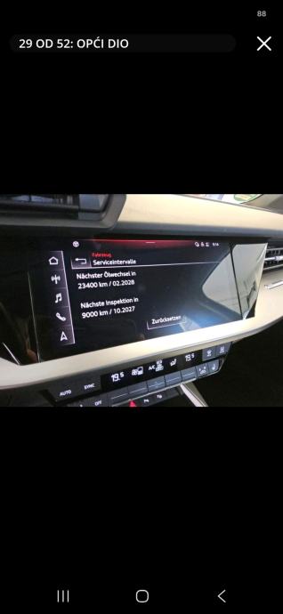 A3 Sportback 35 TDI advanced,automatik,79000 km.,cijena sve sa pdv-om,, fotografija 8