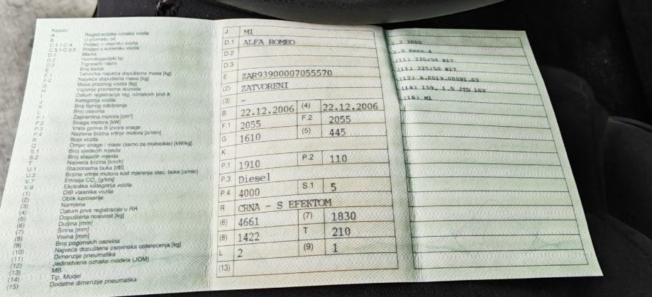 Alfa Romeo 159 1,9 JTDM, fotografija 3