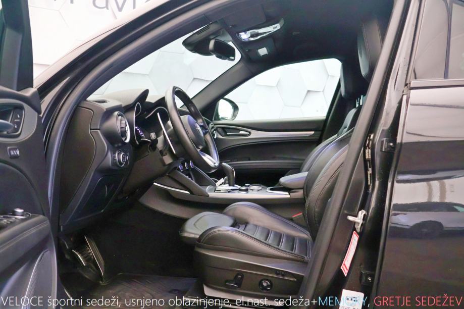 Alfa Romeo Stelvio Veloce 2.2 Multijet Q4 AT8 210KS RADARtemp MEMORY, fotografija 9