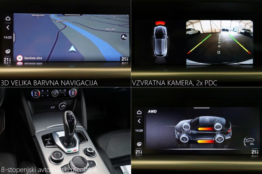 Alfa Romeo Stelvio Veloce 2.2 Multijet Q4 AT8 210KS RADARtemp MEMORY, fotografija 12