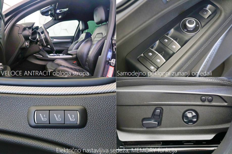 Alfa Romeo Stelvio Veloce 2.2 Multijet Q4 AT8 210KS RADARtemp MEMORY, fotografija 17