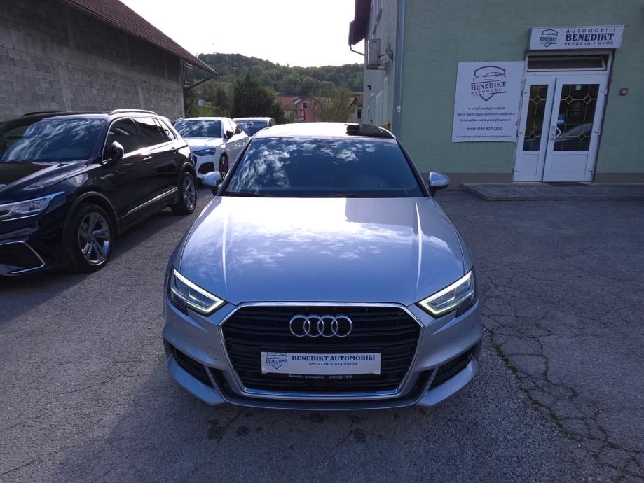 Audi A3 2,0 TDI limuzina — S line — panorama — virtual — servisna, fotografija 2