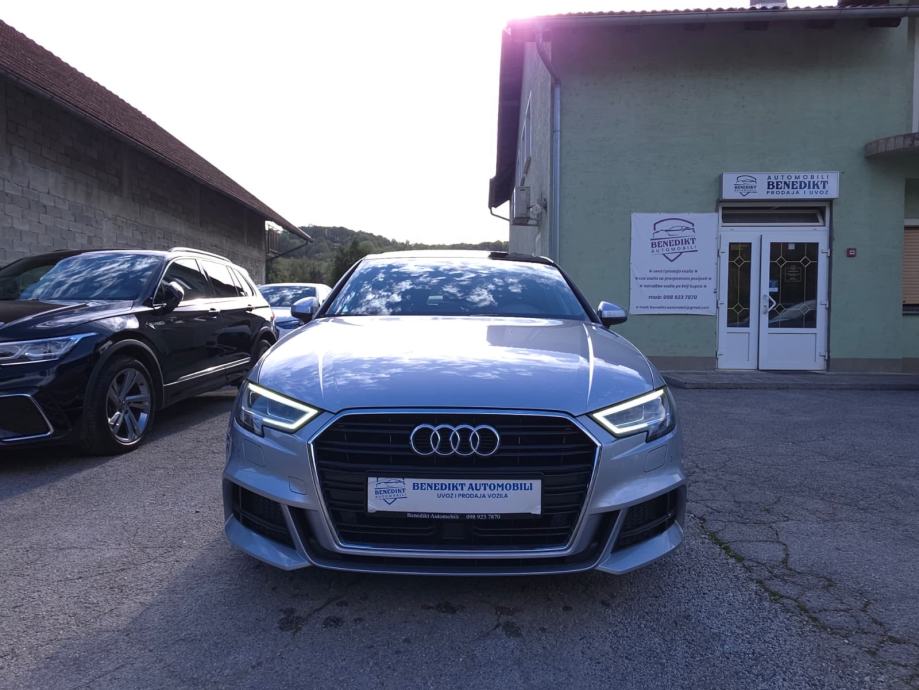 Audi A3 2,0 TDI limuzina — S line — panorama — virtual — servisna, fotografija 3