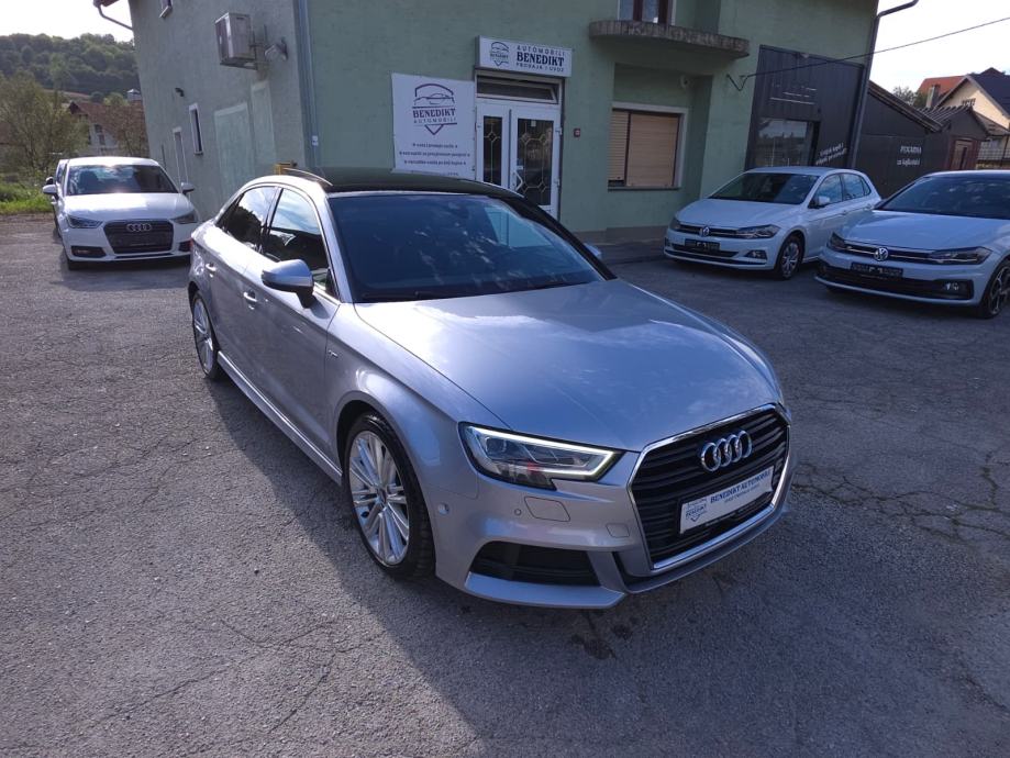 Audi A3 2,0 TDI limuzina — S line — panorama — virtual — servisna, fotografija 4
