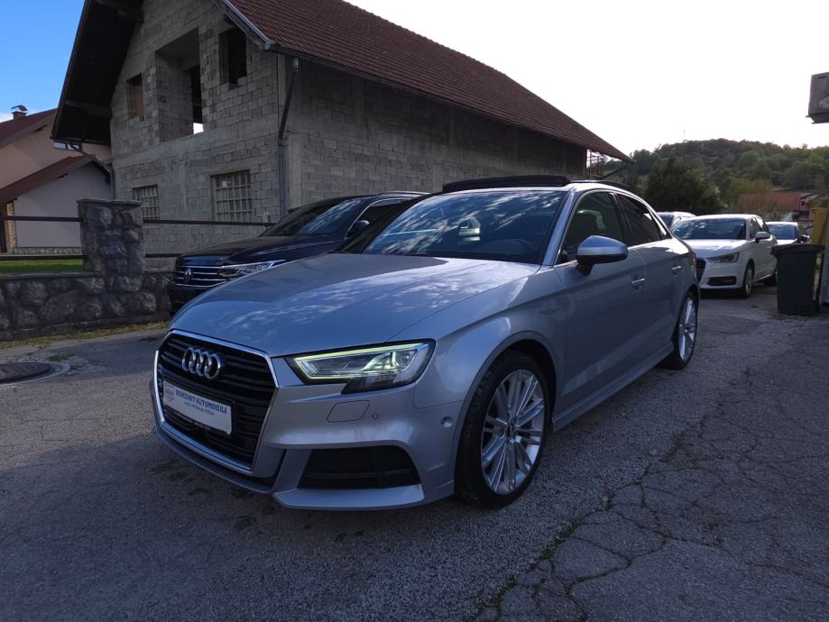 Audi A3 2,0 TDI limuzina — S line — panorama — virtual — servisna, fotografija 9