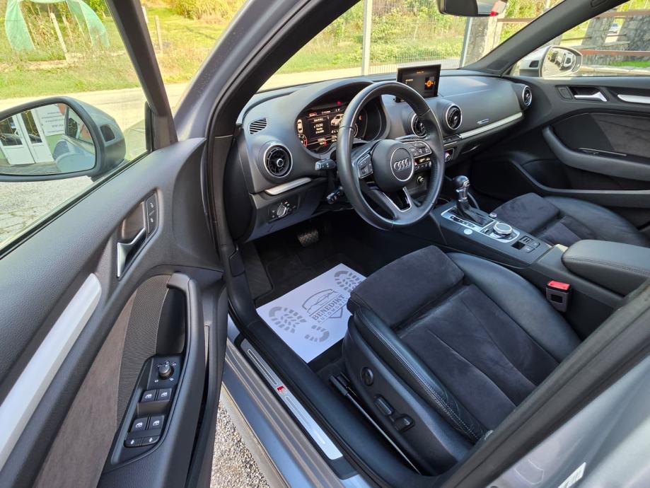 Audi A3 2,0 TDI limuzina — S line — panorama — virtual — servisna, fotografija 20