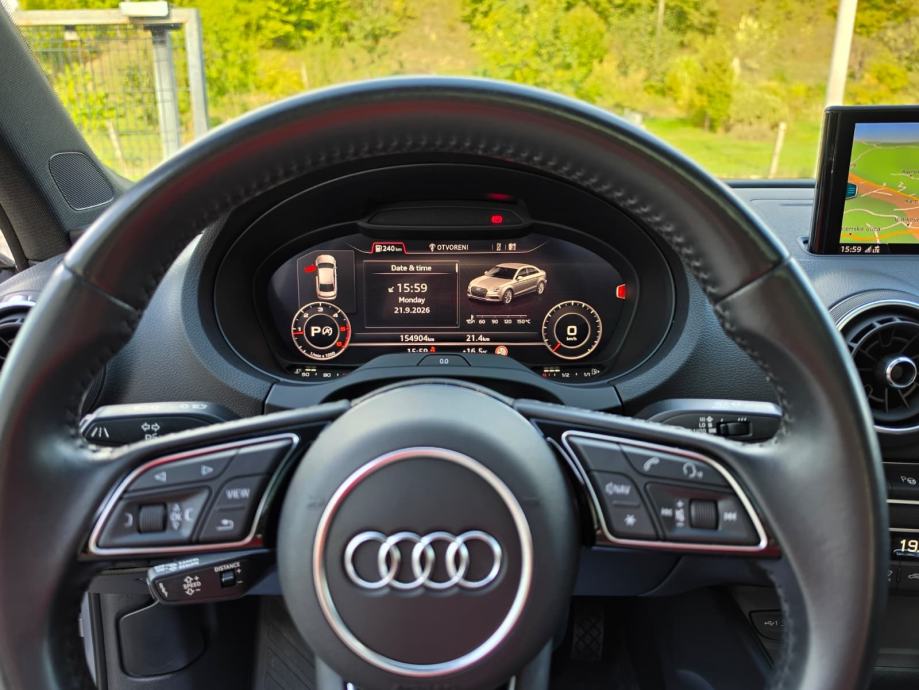 Audi A3 2,0 TDI limuzina — S line — panorama — virtual — servisna, fotografija 12