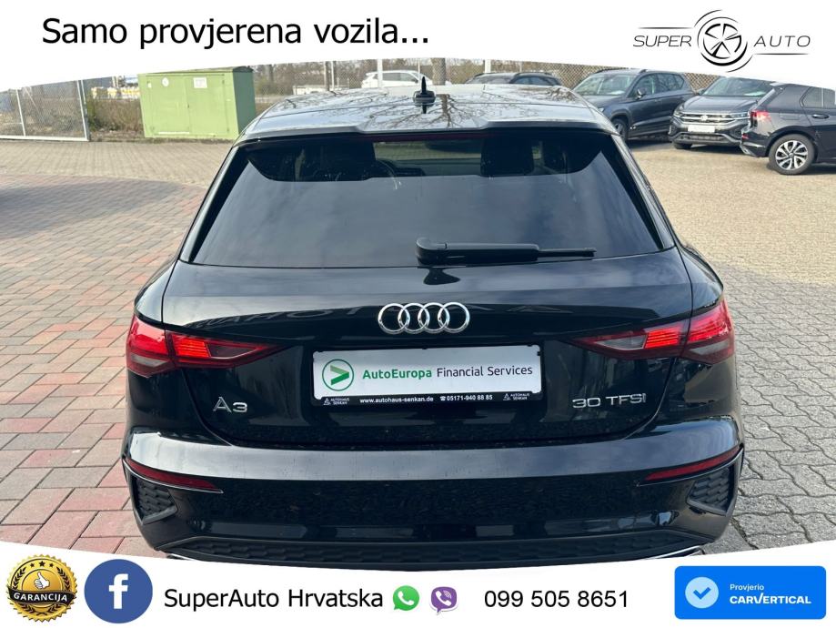 Audi A3 30 TFSI (110 KS) S line LED+GR SJED+ACC, fotografija 9