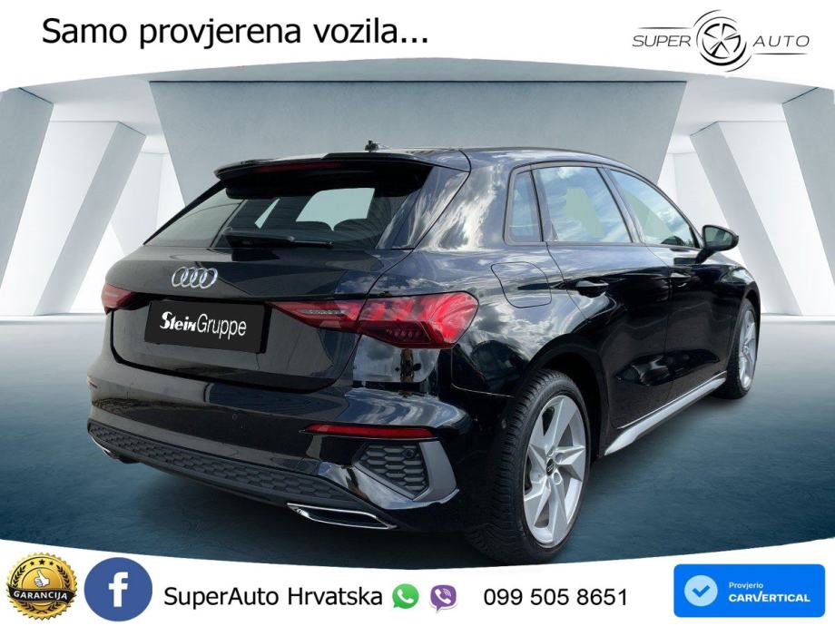 Audi A3 30 TFSI (110 KS) Mild Hybrid S tronic S line LED+GR SJED+ACC, fotografija 3
