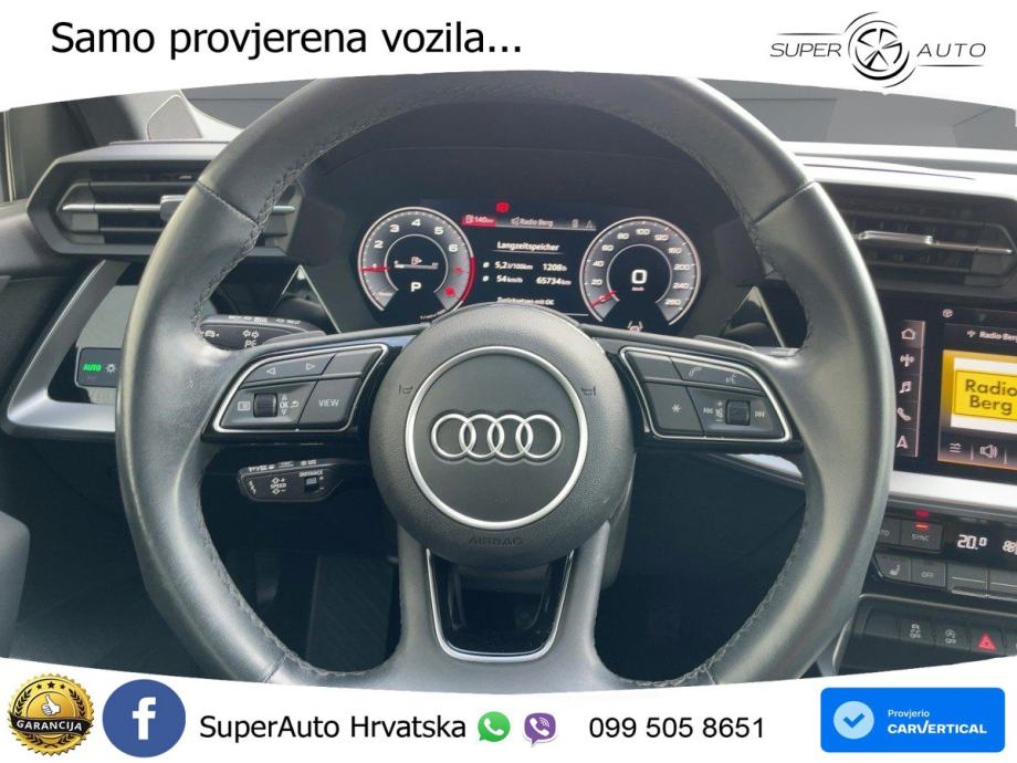 Audi A3 30 TFSI (110 KS) Mild Hybrid S tronic S line LED+GR SJED+ACC, fotografija 9