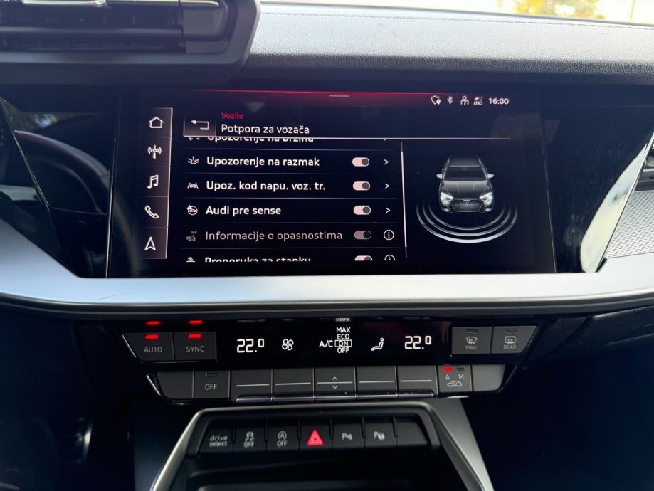 ***AUDI A3 35 TDI DSG u PDV-u*** 3X S LINE, MATRIX, AMBIENT, KEYLESS, fotografija 13
