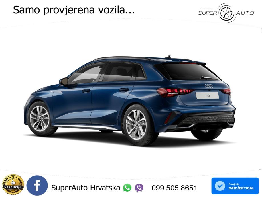 Audi A3 35 TFSI (150 KS) S line LED+GR SJED+ACC, fotografija 4