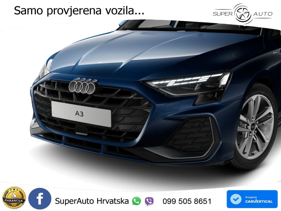 Audi A3 35 TFSI (150 KS) S line LED+GR SJED+ACC, fotografija 7