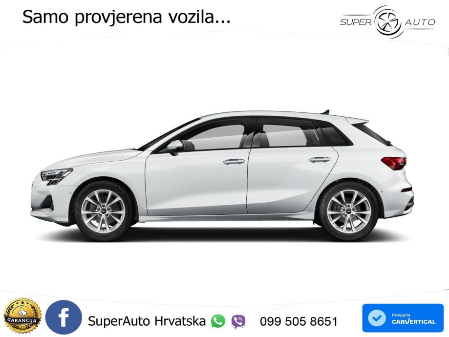 Audi A3 35 TFSI (150 KS) S tronic advanced LED+GR SJED+ACC, fotografija 4