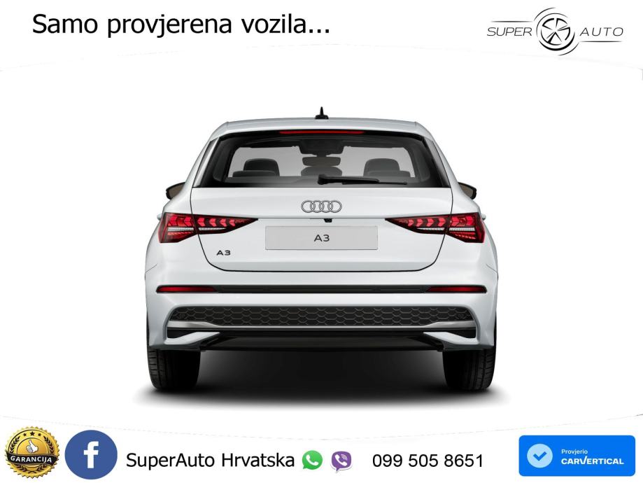Audi A3 35 TFSI (150 KS) S tronic advanced LED+GR SJED+ACC, fotografija 5