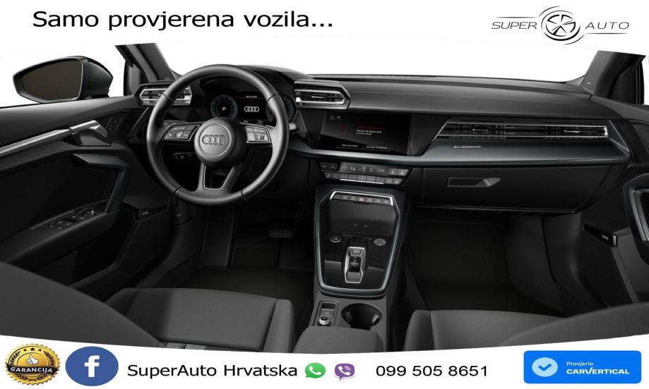 Audi A3 35 TFSI (150 KS) S tronic LED+GR SJED+ACC, fotografija 5