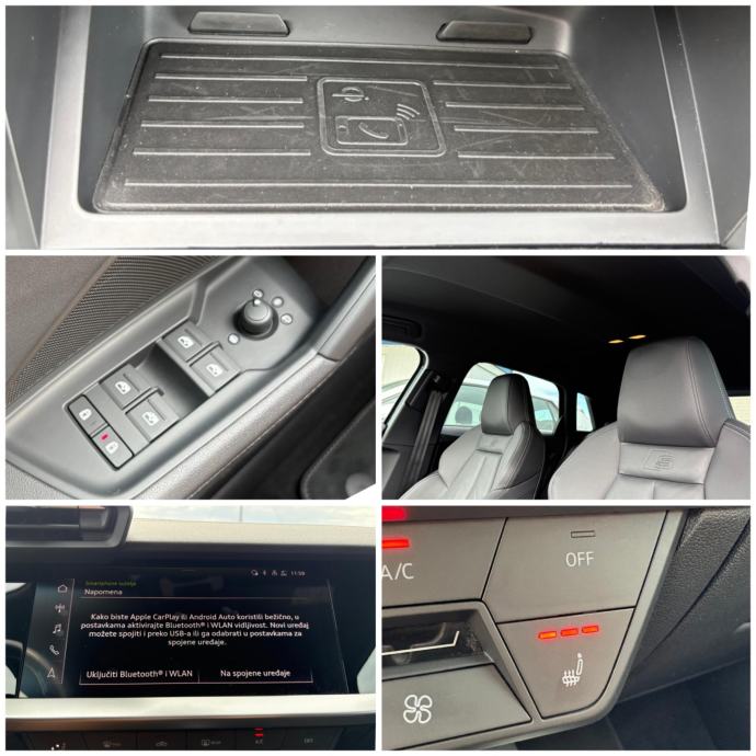 Audi A3 35TDI S-LINE °VIRTUAL°NAVI°MRTVI KUT°KOŽA°JAMSTVO 12MJ°, fotografija 16