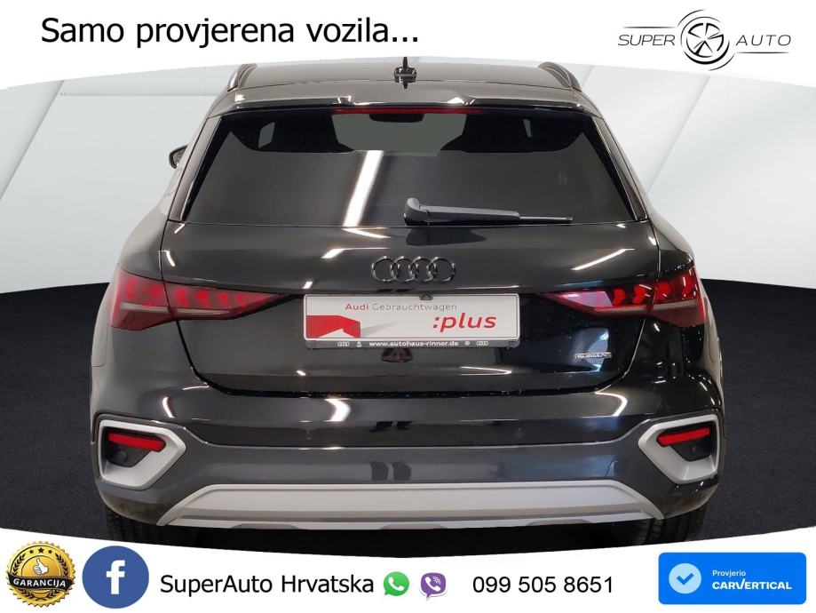 Audi A3 allstreet 40 TFSI (204 KS) quattro S tronic LED+GR SJED+ACC, fotografija 6