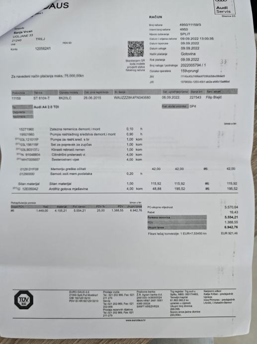 Audi A4 2,0 TDI, fotografija 19