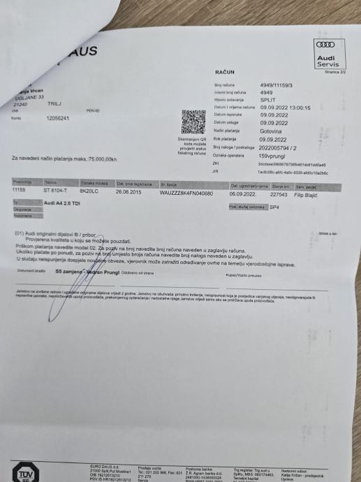 Audi A4 2,0 TDI, fotografija 20