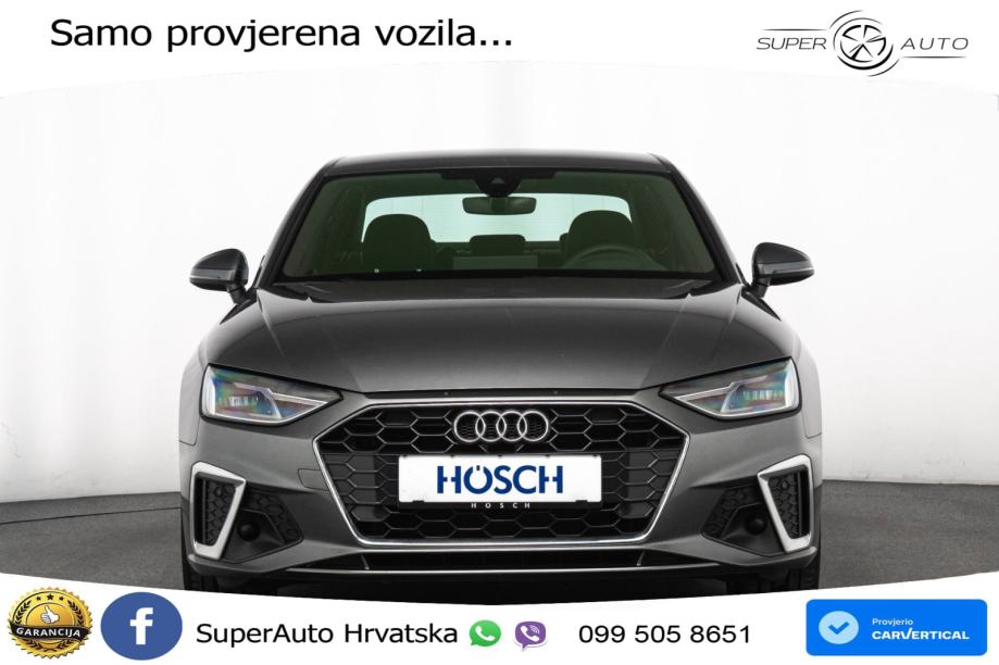Audi A4 40 TDI S tronic S line 204 KS, ACC+KAM+GR SJED+HEAD+NAVI, fotografija 2
