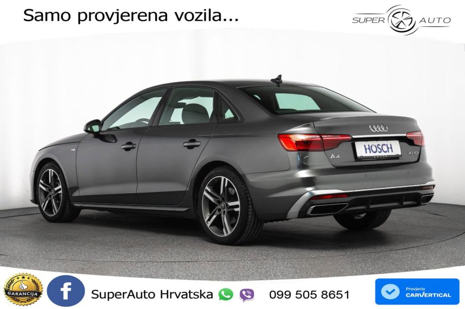 Audi A4 40 TDI S tronic S line 204 KS, ACC+KAM+GR SJED+HEAD+NAVI, fotografija 5