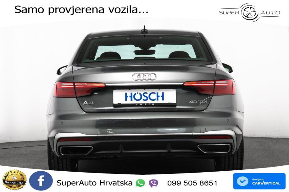 Audi A4 40 TDI S tronic S line 204 KS, ACC+KAM+GR SJED+HEAD+NAVI, fotografija 6