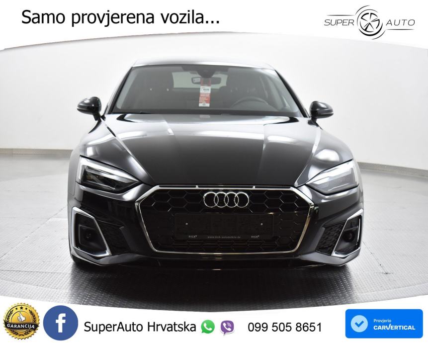 Audi A5 Sportback 35 TFSI Aut. S line 150 KS, ACC+LED+360+GR SJED+ASIS ...