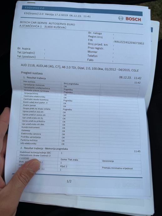 Audi A6 2,0 TDI, fotografija 15