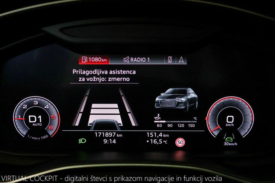 Audi A6 40TDI Quattro S-Tronic S-Line 204KS VIRTUAL 360-kamera, fotografija 11