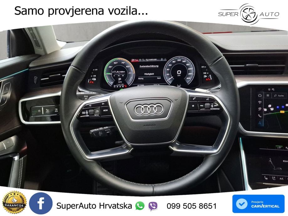 Audi A6 50 TFSIe (299 KS) quattro ultra S tronic S line LED+GR SJED+AC, fotografija 11