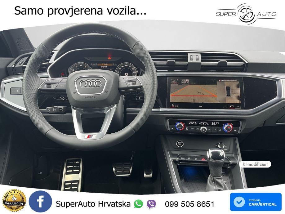 Audi Q3 II Sportback 45 TFSI (245 KS) quattro S tronic S line MATRIX+G, fotografija 3
