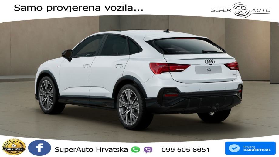 Audi Q3 II Sportback 45 TFSI (245 KS) quattro S tronic S line, fotografija 3