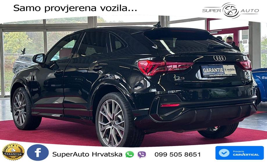 Audi Q3 Sportback 40 TDI (200 KS) quattro S tronic S line LED+GR SJED+, fotografija 4