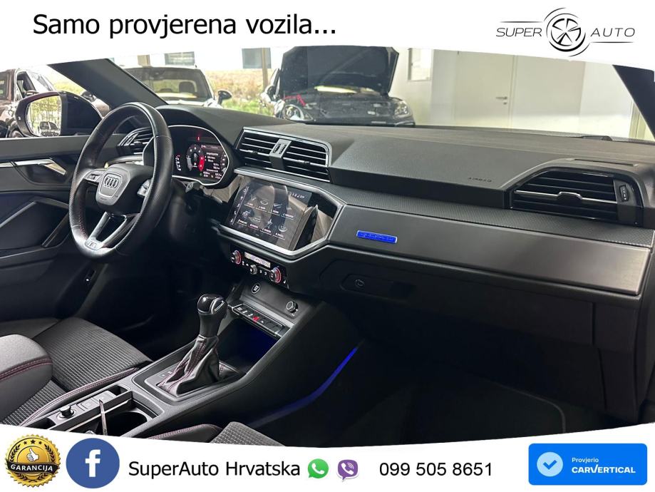 Audi Q3 Sportback 40 TDI (200 KS) quattro S tronic S line LED+GR SJED+, fotografija 9