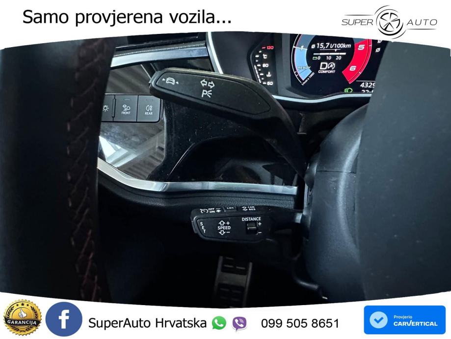Audi Q3 Sportback 40 TDI (200 KS) quattro S tronic S line LED+GR SJED+, fotografija 15