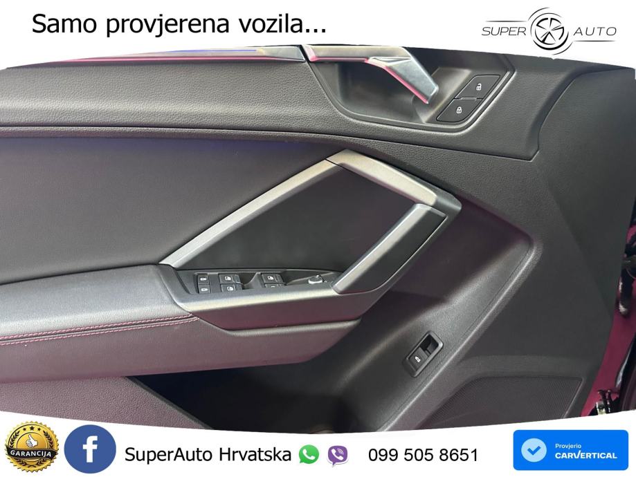Audi Q3 Sportback 40 TDI (200 KS) quattro S tronic S line LED+GR SJED+, fotografija 19