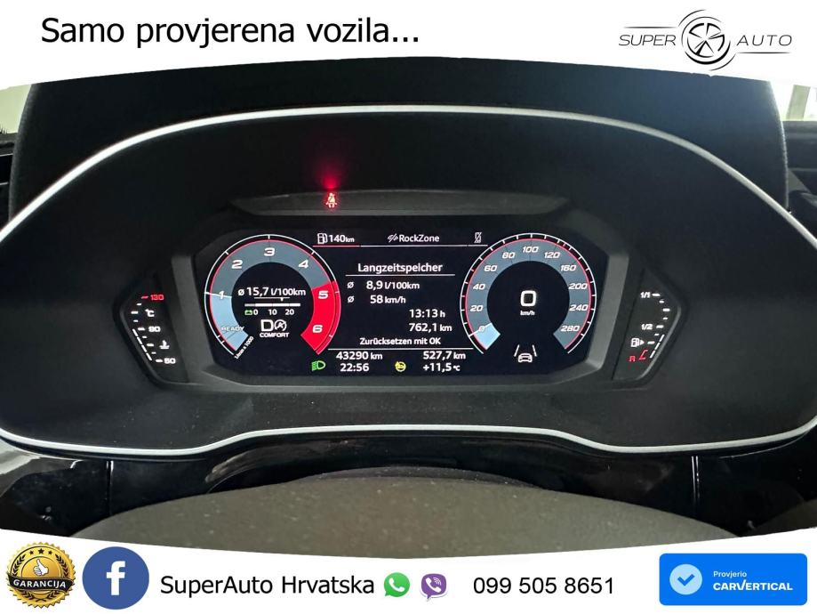 Audi Q3 Sportback 40 TDI (200 KS) quattro S tronic S line LED+GR SJED+, fotografija 20