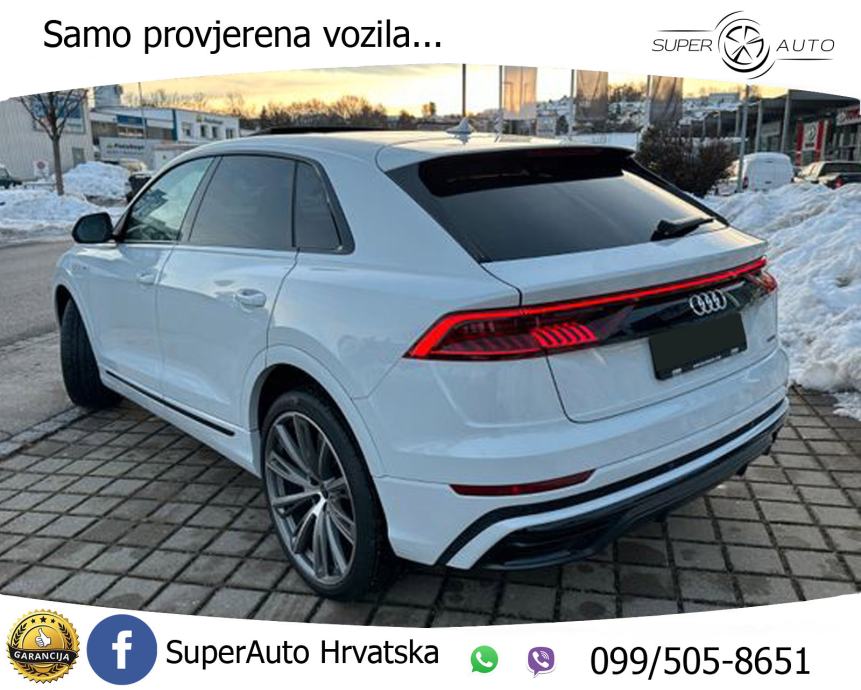 Audi Q8 50 TDI quattro 286 KS, ZRAČNI+ACC+B&O+ PANO+MATRIX+23, 2023 god.