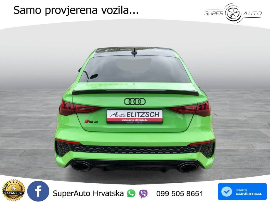 Audi RS3 Sedan 2.5 TFSI (400 KS) quattro S tronic LED+GR SJED+ACC, fotografija 4