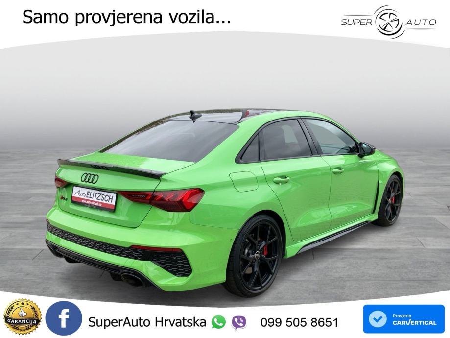 Audi RS3 Sedan 2.5 TFSI (400 KS) quattro S tronic LED+GR SJED+ACC, fotografija 5