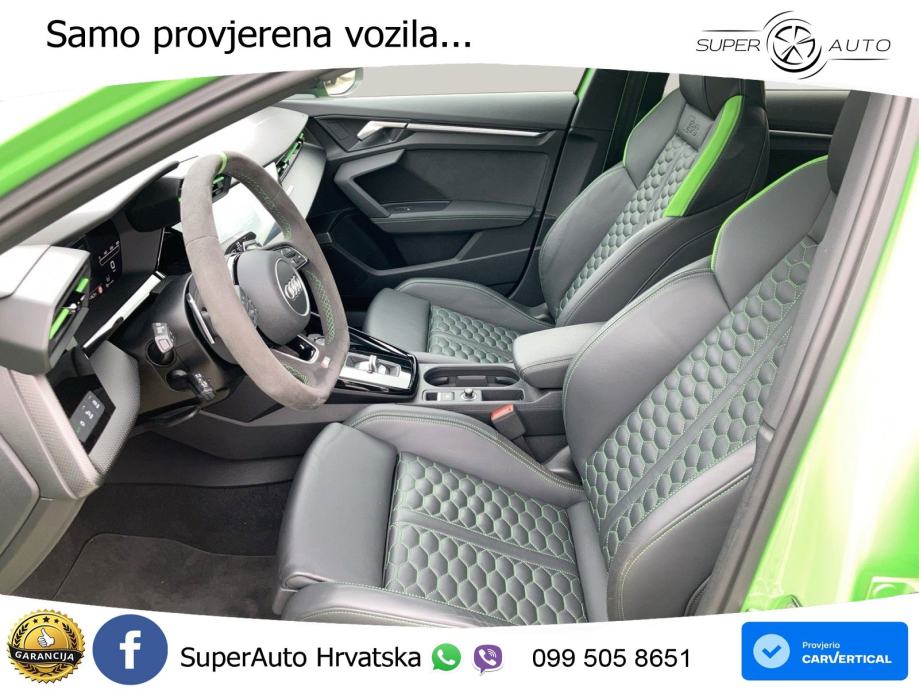 Audi RS3 Sedan 2.5 TFSI (400 KS) quattro S tronic LED+GR SJED+ACC, fotografija 9