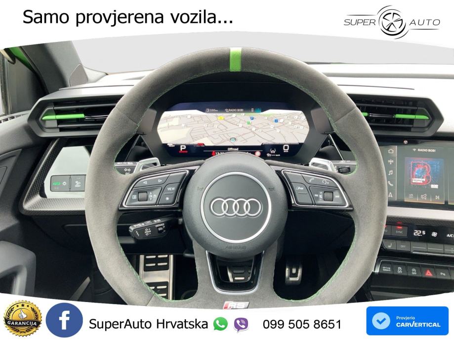 Audi RS3 Sedan 2.5 TFSI (400 KS) quattro S tronic LED+GR SJED+ACC, fotografija 10