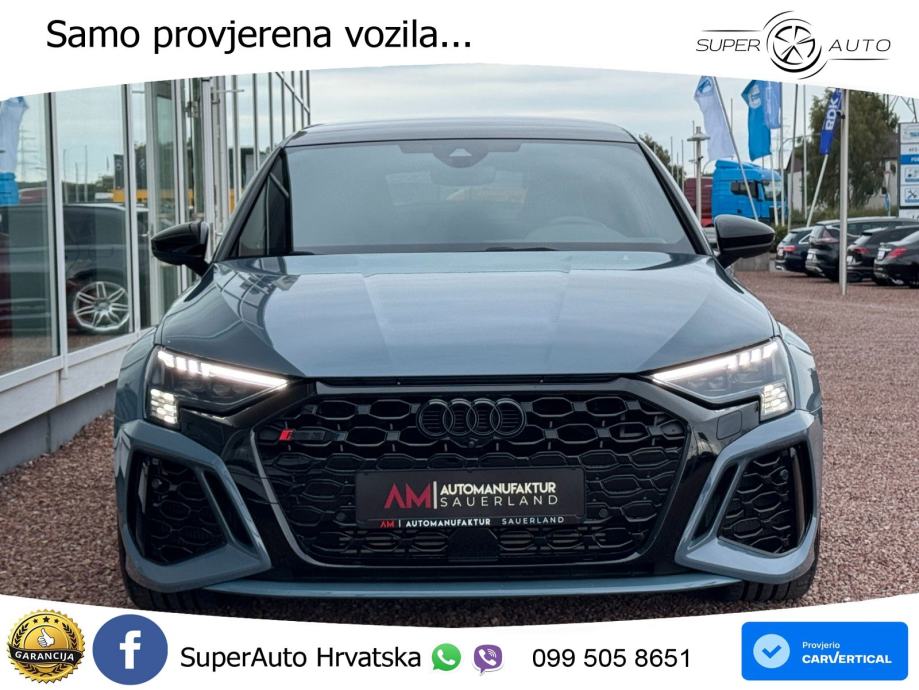 Audi RS3 Sedan 2.5 TFSI (400 KS) quattro S tronic LED+GR SJED+ACC, fotografija 2