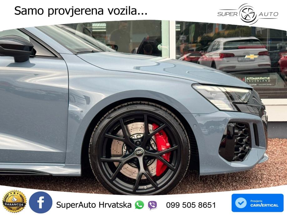 Audi RS3 Sedan 2.5 TFSI (400 KS) quattro S tronic LED+GR SJED+ACC, fotografija 15